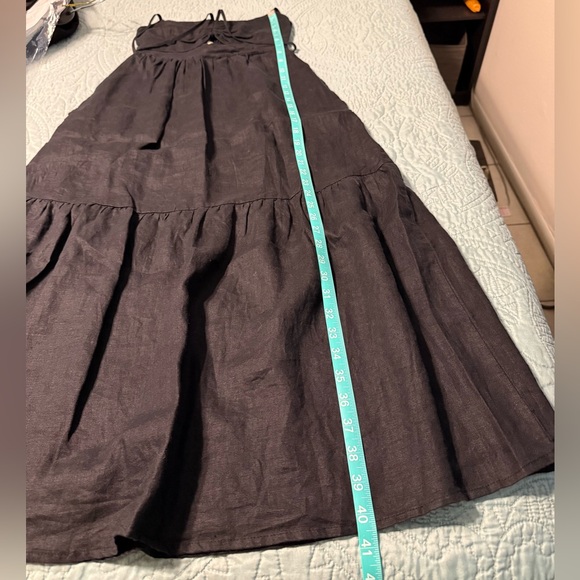 Mango Black Strappy Maxi Dress - Picture 11 of 12